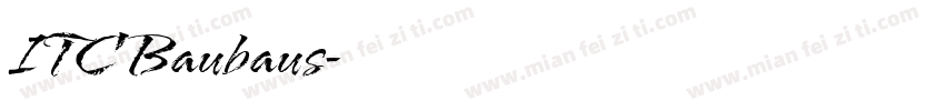 ITC Baubaus字体转换